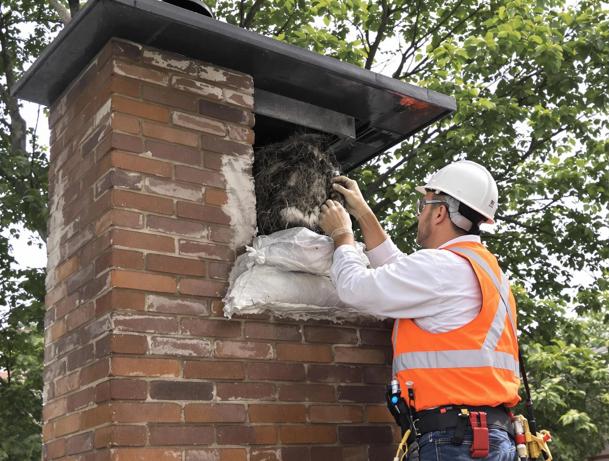 Humane removal of debris and animals by McCalla Chimney Sweep in McCalla, AL