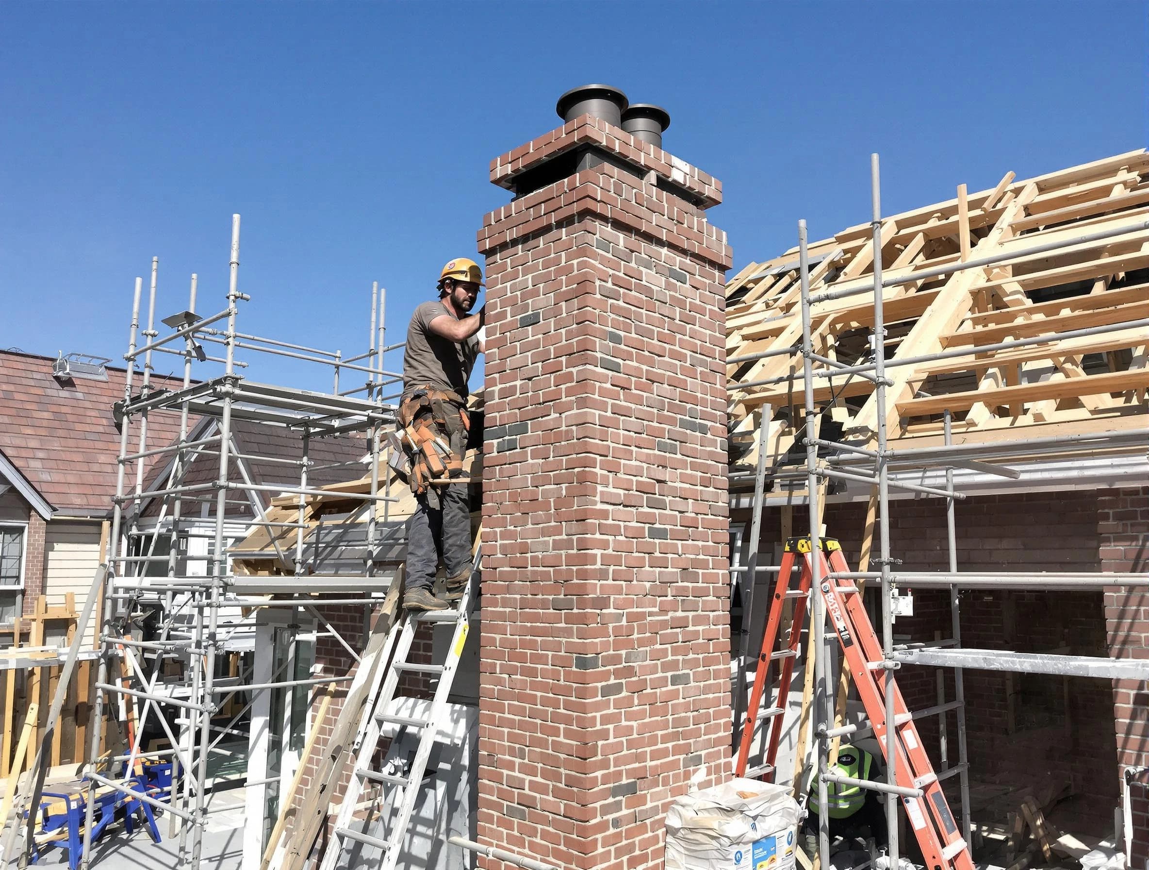 New chimney installation completed by McCalla Chimney Sweep in McCalla, AL