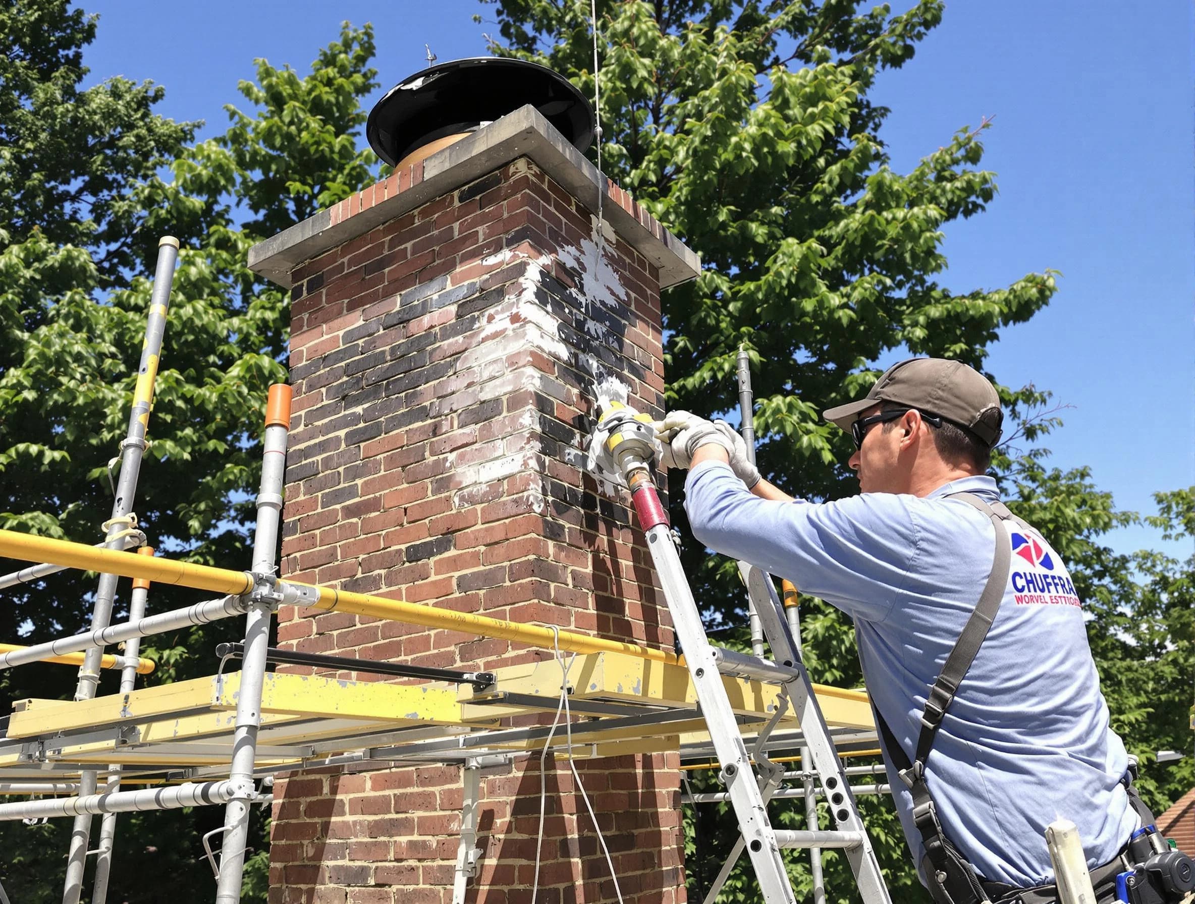 Structural chimney repair by McCalla Chimney Sweep in McCalla, AL