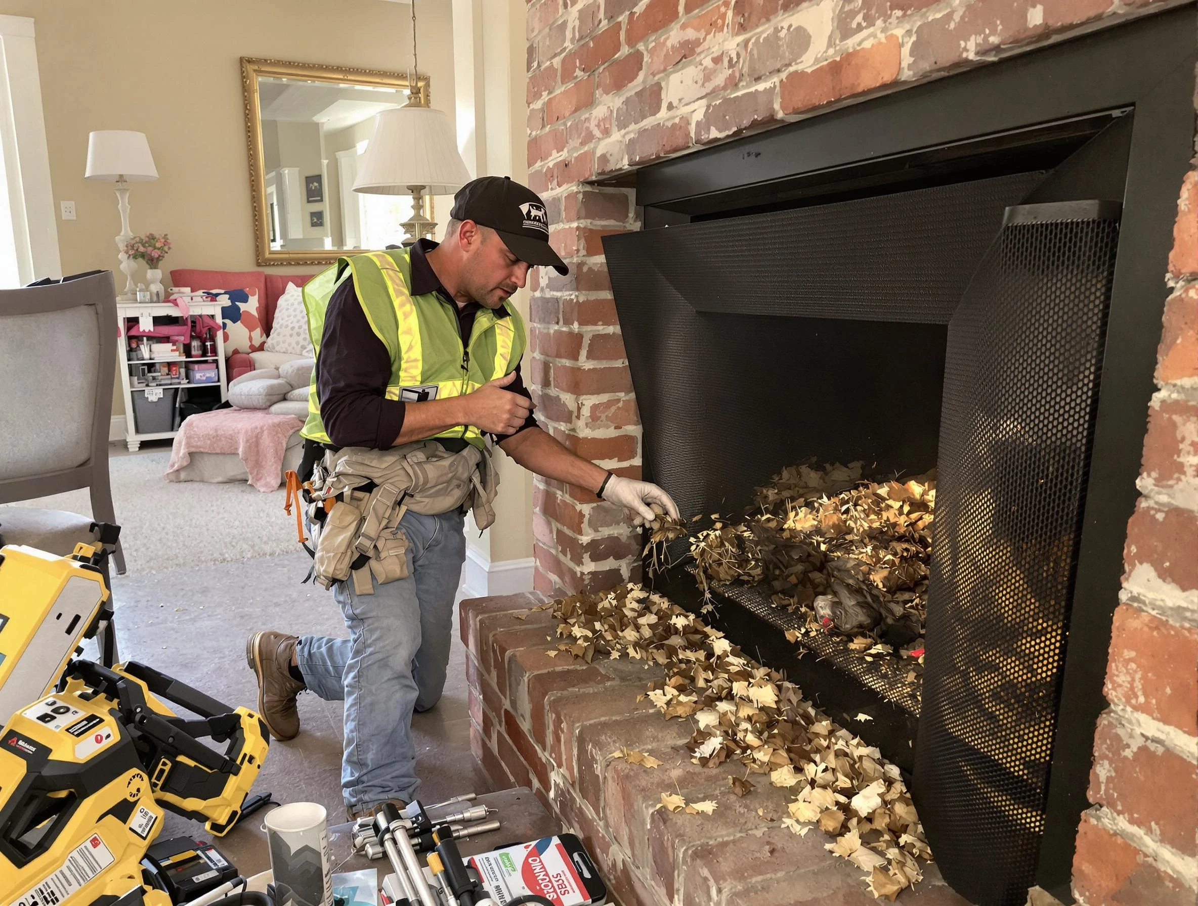 Safe screening installation by McCalla Chimney Sweep in McCalla, AL