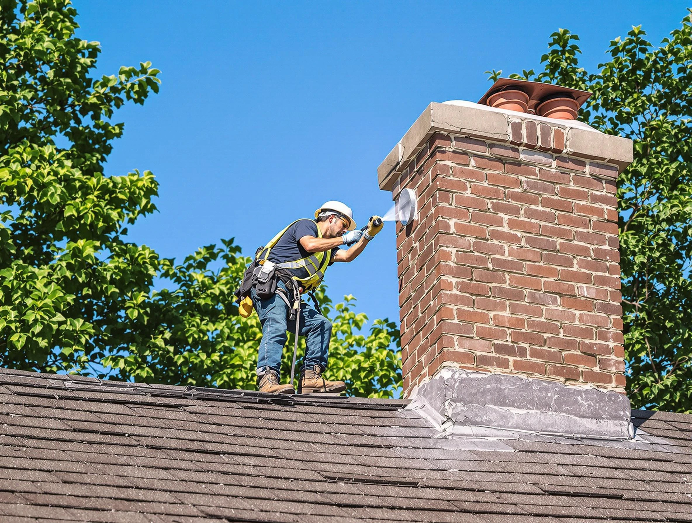 McCalla Chimney Sweep performing an inspection with advanced tools in McCalla, AL